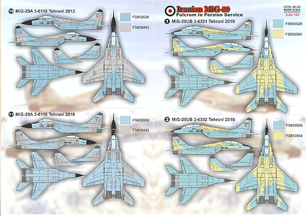 Iranian MiG29 Fulcrums in Persian Service  PRS48-129