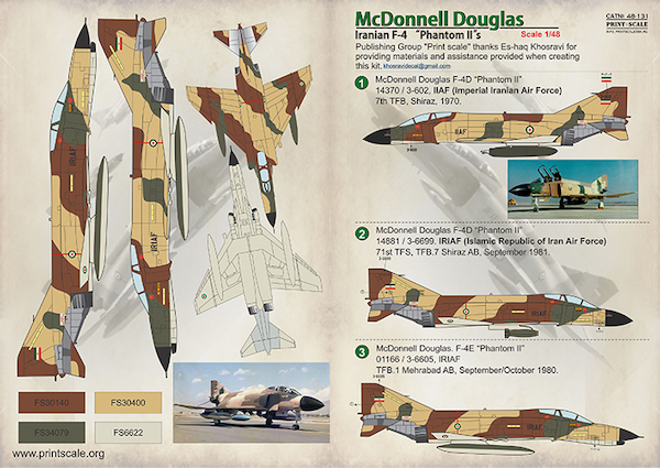 Iranian F4 Phantom II's PRS48-131