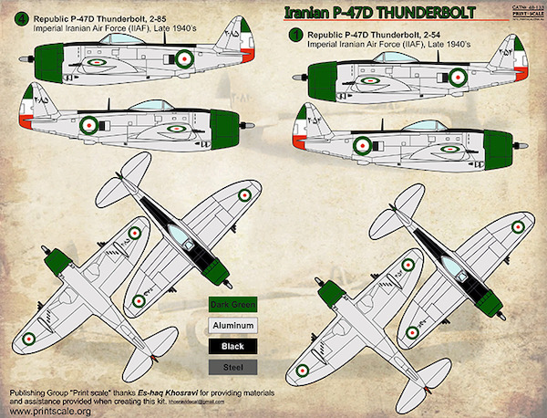 Iranian P47D Thunderbolt PRS48-133
