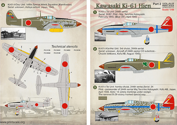 Kawasaki Ki61 Hien "Tony" Part 2  PRS48-135