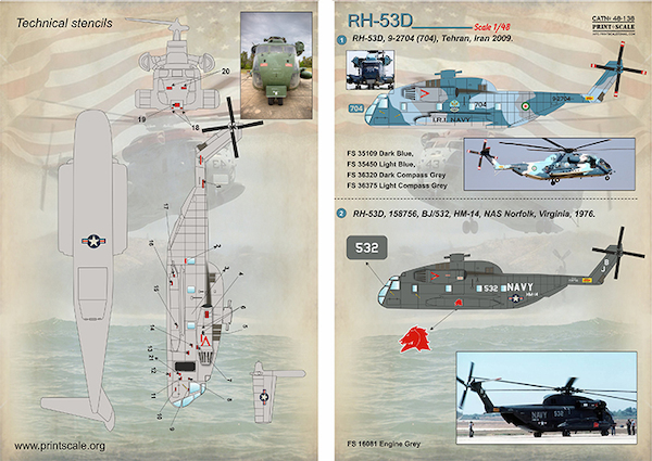 Sikorsky RH53D Sea stallion (US Navy, Iran Navy) PRS48-138