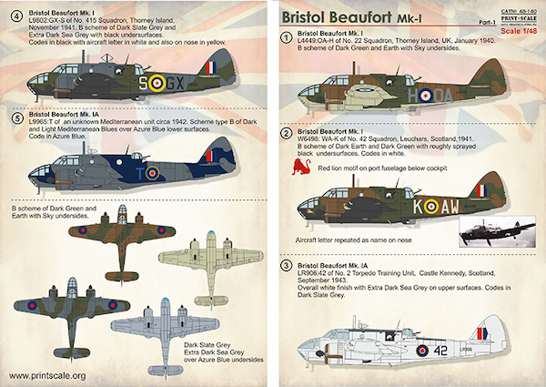 Bristol Beaufort MK1 Part 1  PRS48-140