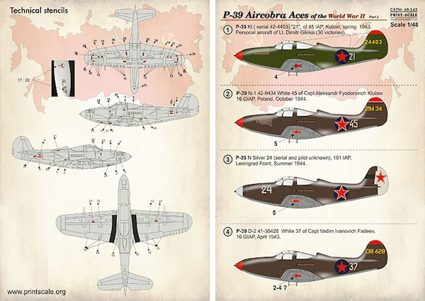 P39 Airacobra Aces of World War 2  PRS48-143