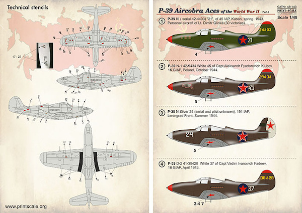P39 Airacobra Aces of World War 2 PRS48-143