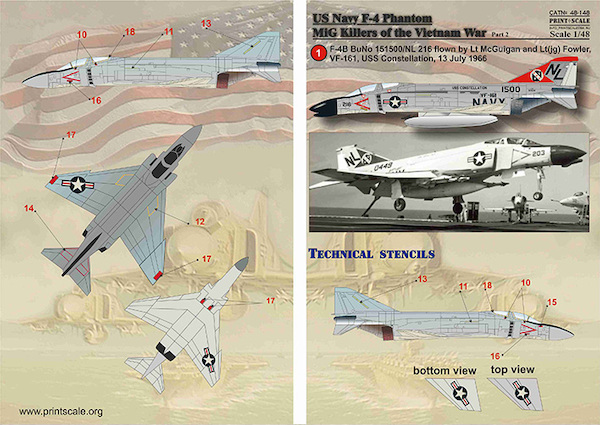 US Navy F4 Phantom Mig Killers of the Vietnam War part 2  PRS48-148