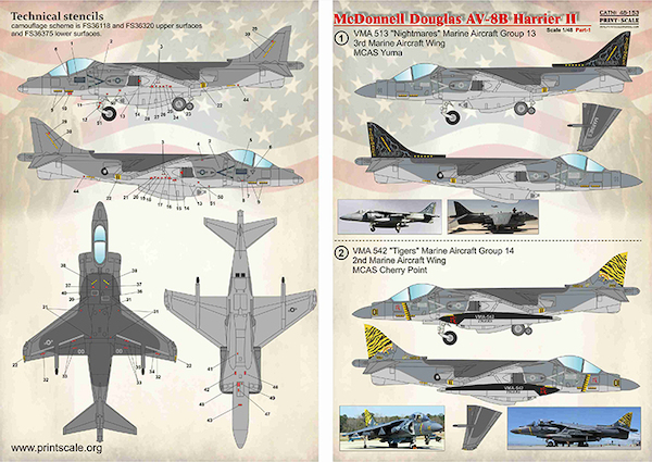 McDonnell Douglas AV8B Harrier II (US Marines)  PRS48-153