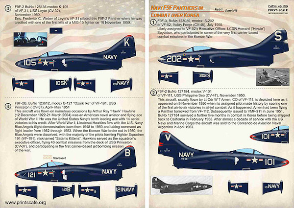 Navy F9F Panthers in Combat over Korea Part 1  PRS48-159