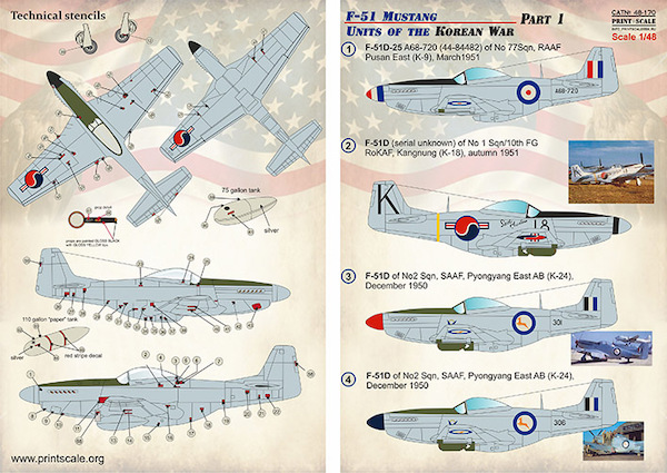 F51 Mustang Units of the Korean War Part 1(SAAF, RAAF, RoKAF)  PRS48-170