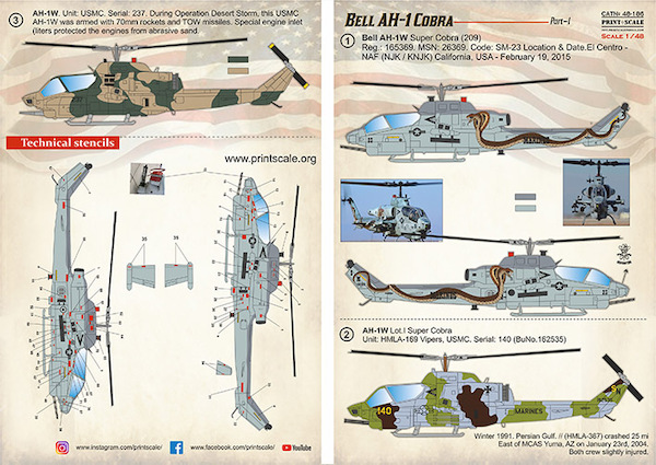 Bell AH1 Cobra part 1 (US Marines) PRS48-186