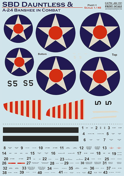SBD Dauntless & A24 Banshee in Combat Part 1 PRS48-191