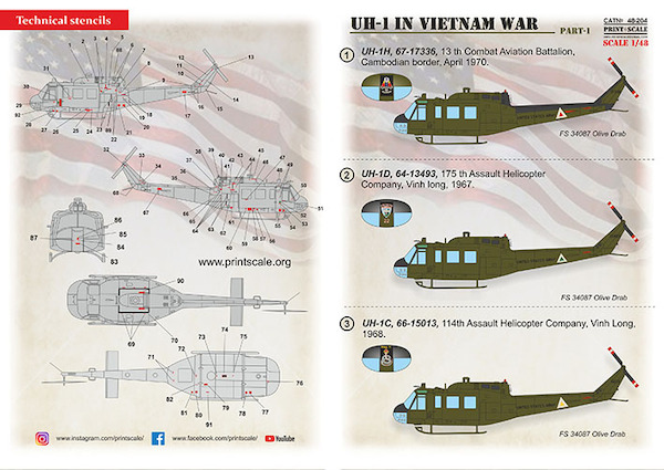 Bell UH1 Huey in Vietnam war part 1 PRS48-204
