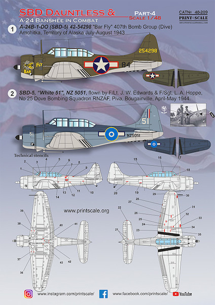 SBD Dauntless & A24 Banshee in Combat Part 4 PRS48-209