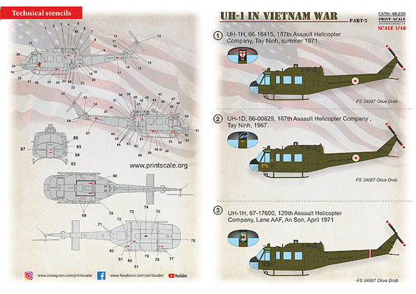 Bell UH-1 Huey in Vietnam War Part 2 PRS48-230