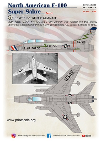 North-American F-100F Super Sabre Part-1  PRS48-237