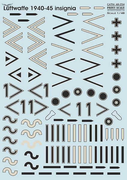Luftwaffe 1940-45 insignia. Winkel. Part 3 PRS48-254