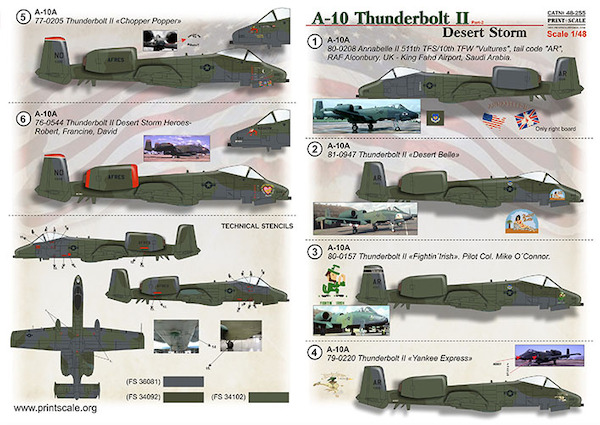 A10 Thunderbolt II Desert Storm. Part 2 PRS48-255