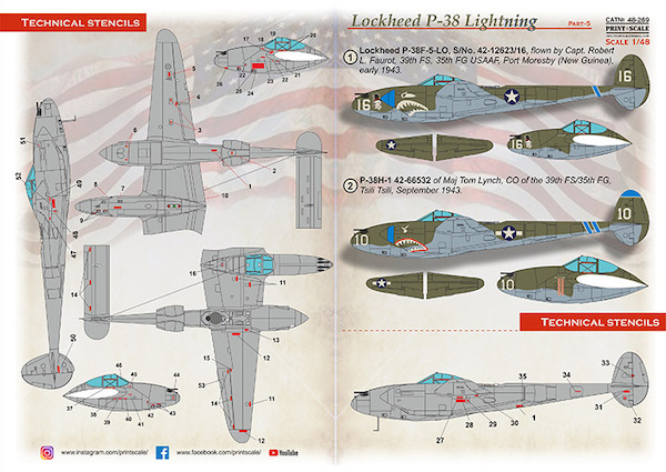 Lockheed P38 Lightning "Shark Mouth" Part 5 PRS48-269
