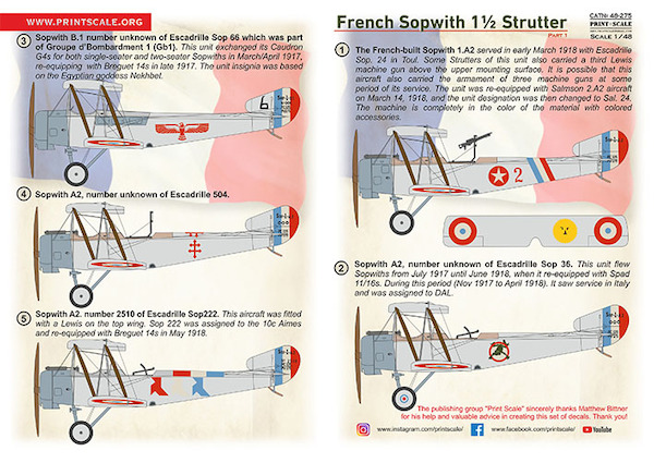 Sopwith 1½ Strutter Part 1 PRS48-275
