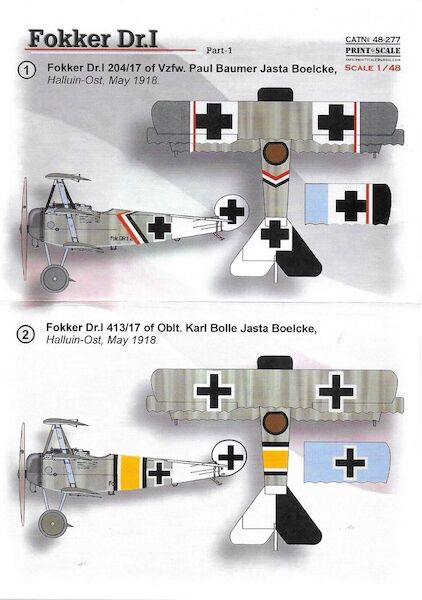 Fokker Dr I Part 1 PRS48-277