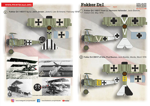 Fokker Dr I Part 2 PRS48-278