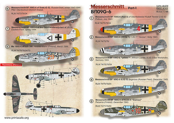 Messerschmitt Bf109G-6 Part 1 PRS48-279