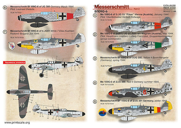 Messerschmitt Bf109G-6 Part 2 PRS48-280