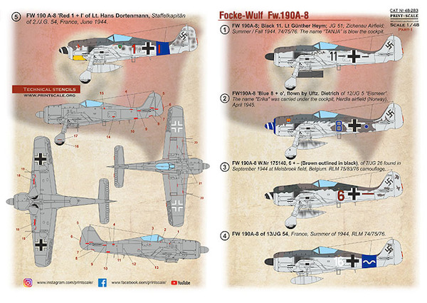 Focke Wulf Fw190A-8  Part 1  PRS48-283