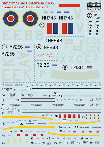 Supermarine Spitfire MkXIV "Low Backs" over Europe Part 1 PRS48-288