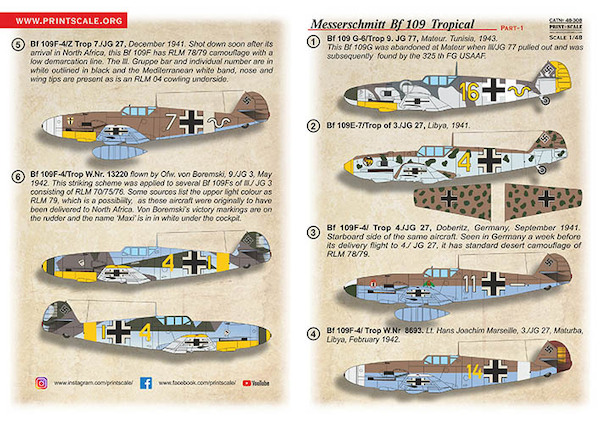 Messerschmitt Bf109 Tropical Part 1  PRS48-308