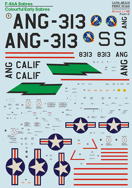 F-86A Colorful Early Sabres. Part 3  PRS48-310