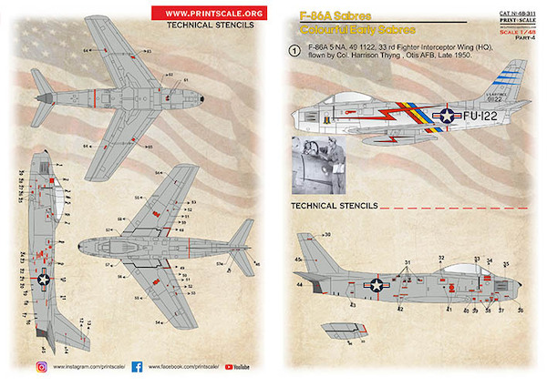 F-86A Colorful Early Sabres. Part 4  PRS48-311