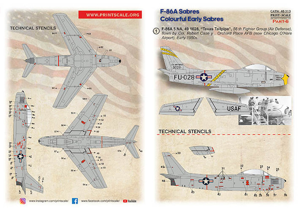 F-86A Colorful Early Sabres. Part 6 PRS48-313