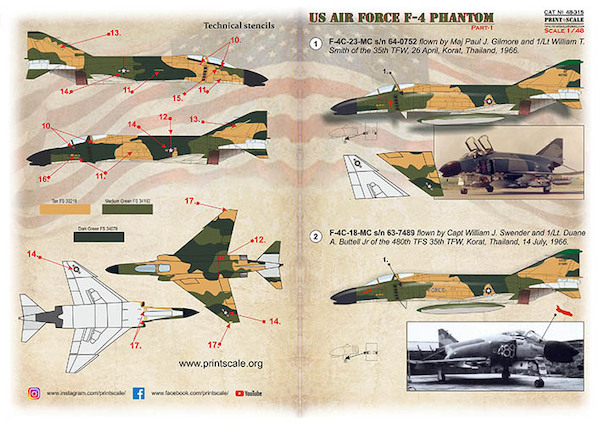 US Air Forces F-4C/D Phantom. Part 1  PRS48-315