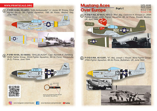 P51 Mustang Aces over Europe. Part 1  PRS48-320