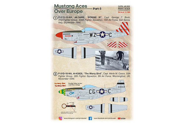 P51 Mustang Aces over Europe. Part 3  PRS48-322
