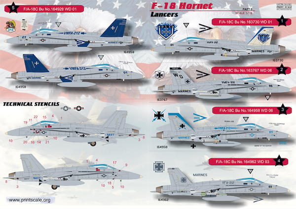 F/A18 Hornet Lancers part 3  PRS72-053