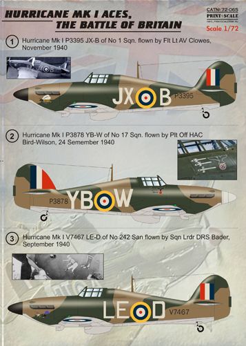 Hawker Hurricane MKI  PRS72-065