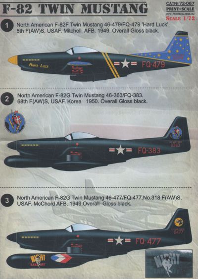 North American F82 Twin Mustang PRS72-067