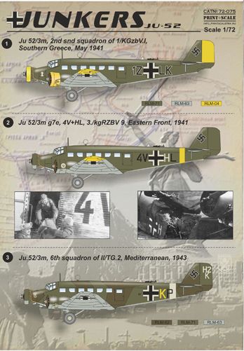 Junkers Ju 52/3M PRS72-075