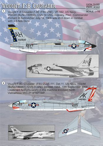 Vought F-8 Crusader PRS72-095