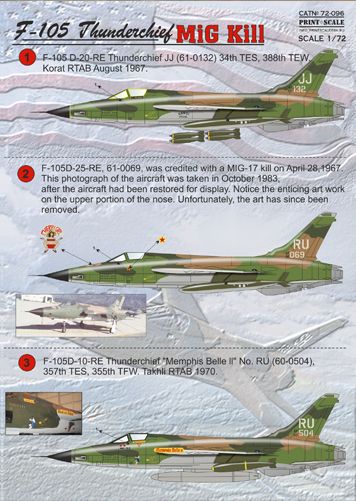 F105 Thunderchief "MiG Kill" PRS72-096