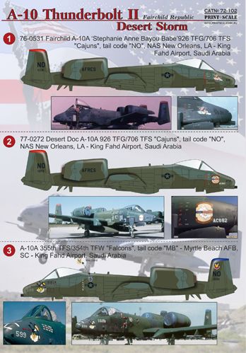 Republic A10 Thunderbolt II PRS72-102