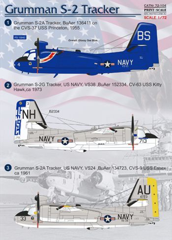 Grumman S2 Tracker (US Navy, Peruvian Navy, Royal Thai Navy) PRS72-104