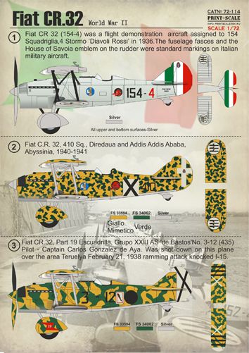 Fiat CR.32 PRS72-114