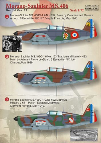 Morane-Saulnier MS.406 (FAF, Finnish AF) PRS72-127