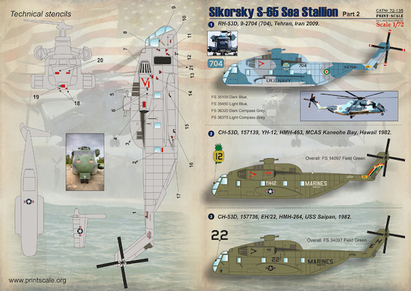 Sikorsky S-65 Sea Stallion PRS72-135