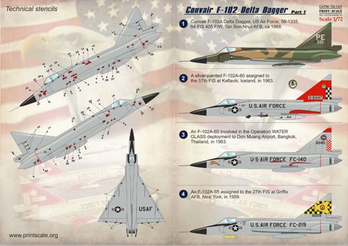 Convair F-102 Delta Dagger Part 1 PRS72-147