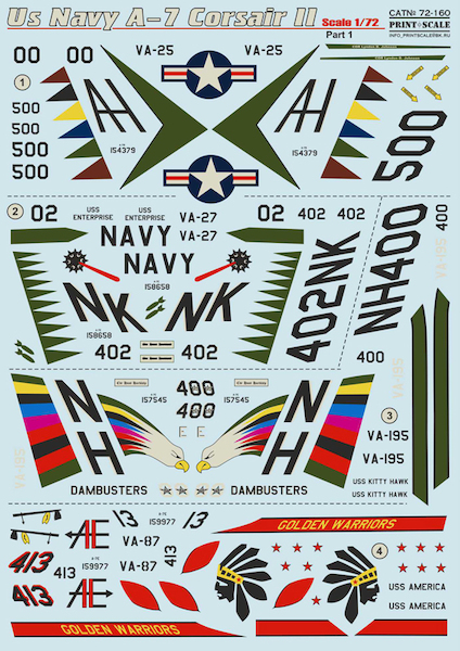 A7 Corsair II (US Navy) PRS72-160