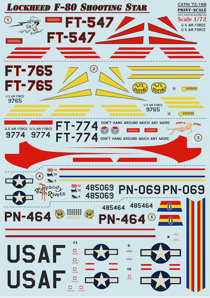 Lockheed F80 Shooting Star PRS72-168