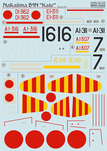 Nakajima B5N 'Kate" PRS72-172